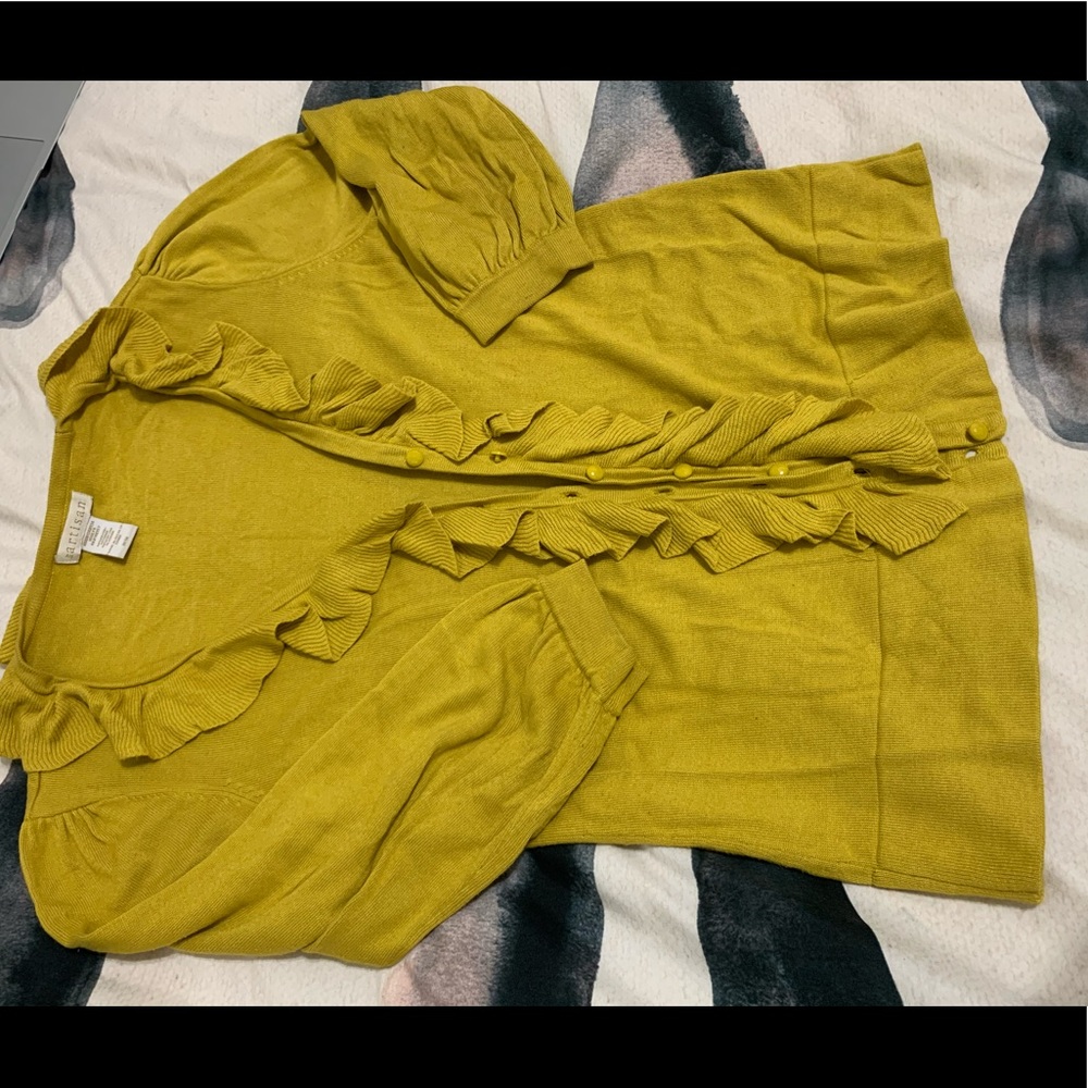 Artisan Yellow Cardigan